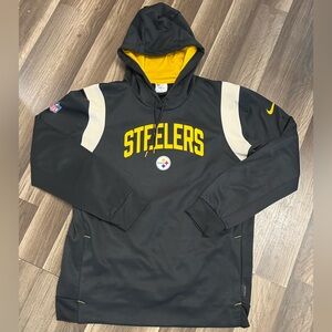 Nike Steelers NFL Black and Yellow Therma-Fit Hoodie